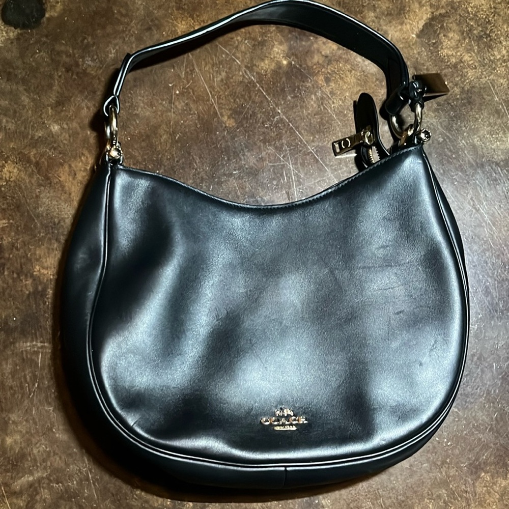 Black Leather Coach Purse